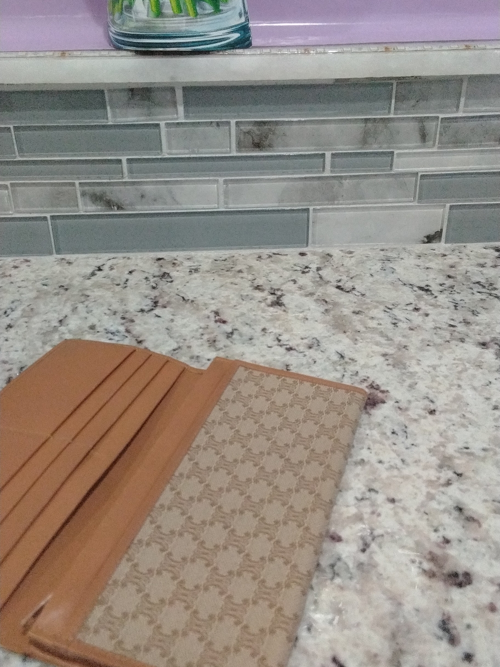 Vintage Celine Triomphe Canvas Long Wallet with Tan Trim - Picture 13 of 16